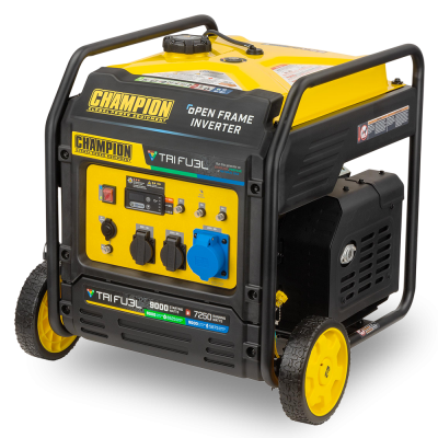 Гібридний інверторний генератор CHAMPION C9000iE Tri Fuel (501176-UA)
