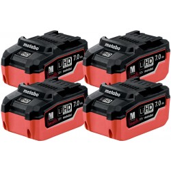 Набір Metabo SET 4 x LiHD Akkupack 18 V/7.0 Ah (625155000)