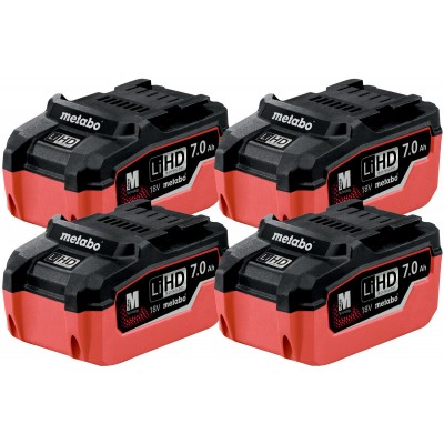 Набір Metabo SET 4 x LiHD Akkupack 18 V/7.0 Ah (625155000)