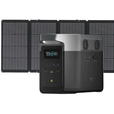 Набір EcoFlow Delta Max 1600 (1612 Вт·год / 2000 Вт) + 220W Solar Panel