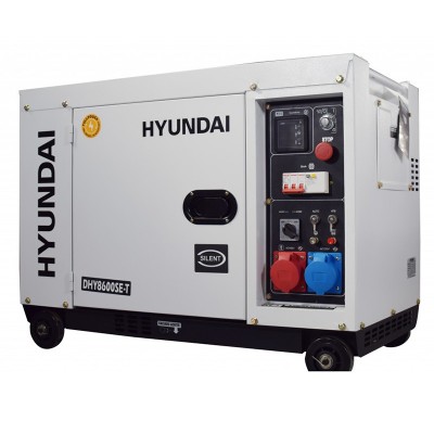 Дизельний генератор HYUNDAI DHY 8600SE-T