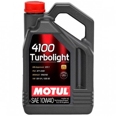 Масло для генераторов MOTUL 4100 Turbolight 10W40 4L
