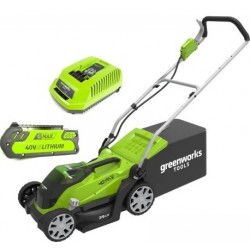 Газонокосарка акумуляторна Greenworks G40LM35K2 з АКБ і 2 Ah і ЗП (2501907UA)