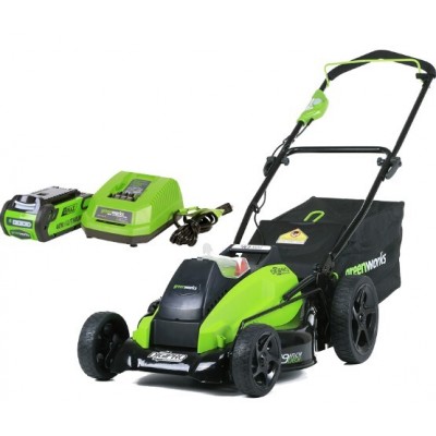 Газонокосарка акумуляторна Greenworks GD40LM45K4 з АКБ 4 Ah і ЗП (2500407UB)