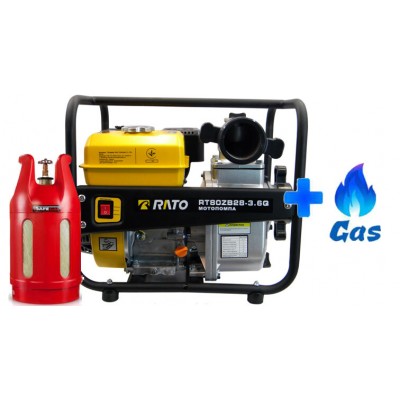 Газова мотопомпа Rato RT80ZB28-3.6Q LPG