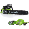 Ланцюгова пила акумуляторна Greenworks GD40CS40K2 з АКБ 2шт * 2 Аh і ЗП (20077UC)
