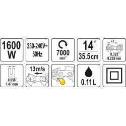 Електропила FLO (79675)