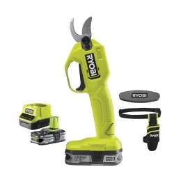 Акумуляторний секатор Ryobi ONE+ RY18SCA-115P з кобурою і заточувальним каменем (5133005563)