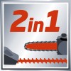 Кущоріз + пила телескоп Einhell GE-HC 18 Li Т- Solo (3410800) (без акумулятора і ЗП)